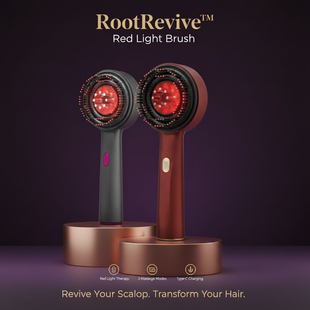 RootRevive Red Light Brush - Clean Premium